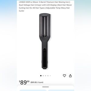 Sleek Black Hair Styling Tool